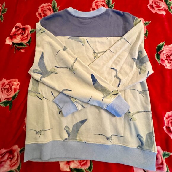 Taylor Swift 1989 (Taylor’s Version) Seagull Crewneck Sweatshirt Blue/Beige M - Picture 9 of 11